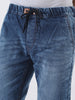 Men's Blue Washed Jogger Jeans Slim Fit Stretch