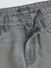 Men's Grey Regular Fit Washed Jeans Stretchable