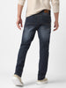 Men's Grey Regular Fit Washed Jeans Stretchable