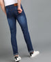 Men's Dark Blue Slim Fit Washed Jeans Stretchable