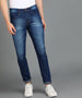 Men's Blue Slim Fit Washed Jeans Stretchable