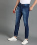 Men's Blue Slim Fit Washed Jeans Stretchable