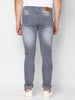 Men's Grey Slim Fit Jeans Stretchable