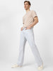 Men's Light Grey Washed Bootcut Jeans Stretchable