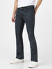 Men's Dark Grey Washed Bootcut Jeans Stretchable