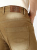 Men's Khaki Washed Bootcut Jeans Stretchable