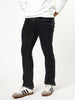 Men's Black Bootcut Fit Mid Rise Acid Wash Jeans Stretchable
