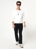 Men's Black Bootcut Fit Mid Rise Acid Wash Jeans Stretchable