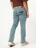 Men's Ice Blue Bootcut Fit Mid Rise Acid Wash Jeans Stretchable