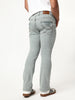 Men's Ice Grey Bootcut Fit Mid Rise Acid Wash Jeans Stretchable