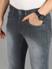Men's Grey Washed Bootcut Jeans Stretchable