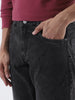 Men's Black Washed Bootcut Jeans Stretchable