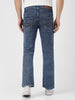 Men's Blue Washed Bootcut Jeans Stretchable