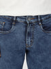 Men's Blue Washed Bootcut Jeans Stretchable
