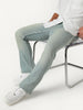 Men's Ice Blue Bootcut Fit Mid Rise Tinted Heavy Washed Jeans Stretchable