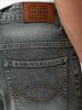 Men's Grey Bootcut Fit Mid Rise Tinted Heavy Washed Jeans Stretchable
