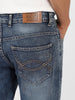 Men's Blue Washed Bootcut Jeans Stretchable