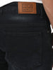 Men's Black Bootcut Fit Mid Rise Heavy Washed Jeans Stretchable
