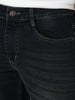 Men's Carbon Blue Bootcut Fit Mid Rise Heavy Washed Jeans Stretchable