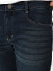 Men's Dark Blue Bootcut Fit Mid Rise Heavy Washed Jeans Stretchable