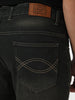 Men's Dark Grey Bootcut Fit Mid Rise Heavy Washed Jeans Stretchable
