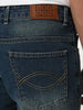 Men's Light Blue Bootcut Fit Mid Rise Heavy Washed Jeans Stretchable