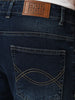 Men's Blue Bootcut Fit Mid Rise Heavy Washed Jeans Stretchable