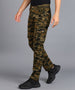 Men's Green Regular Fit Military Camouflage Cargo Chino Pant with 6 Pockets