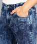 Urbano Fashion Men's Carbon Blue Regular Fit Washed Jeans Stretchable