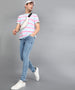 Urbano Fashion Men's Ice Blue Regular Fit Washed Jeans Stretchable