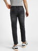 Men's Dark Grey Regular Fit Washed Jogger Jeans Stretchable