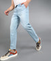 Urbano Fashion Men's Ice Blue Regular Fit Washed Jogger Jeans Stretchable
