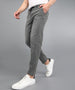 Men's Light Grey Regular Fit Washed Jogger Jeans Stretchable