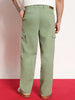 Men's Pista Loose Baggy Fit Solid Cargo Chino Pant with 6 Pockets Non-Stretchable