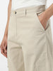 Urbano Fashion Men's Cream Loose Baggy Fit Solid Cargo Chino Pant with 6 Pockets Non-Stretchable