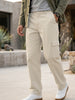 Urbano Fashion Men's Cream Loose Baggy Fit Solid Cargo Chino Pant with 6 Pockets Non-Stretchable