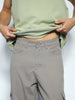 Men's Grey Loose Baggy Fit Cargo Chino Pant with 8 Pockets Stretchable