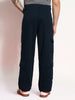 Men's Navy Loose Baggy Fit Cargo Chino Pant with 8 Pockets Stretchable