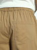 Men's Khaki Loose Baggy Fit Cargo Jogger Chino Pant with 6 Pockets Stretchable
