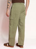 Men's Light Olive Loose Baggy Fit Cargo Jogger Chino Pant with 6 Pockets Stretchable