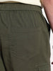 Men's Medium Olive Loose Baggy Fit Cargo Jogger Chino Pant with 6 Pockets Stretchable
