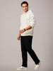 Men's Black Slim Fit Stretchable Casual Chinos