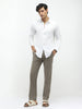 Men's Grey Slim Fit Stretchable Casual Chinos