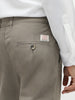 Men's Grey Slim Fit Stretchable Casual Chinos