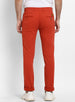 Men's Rust Cotton Slim Fit Casual Chinos Trousers Stretch