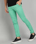 Men's Teal Green Cotton Slim Fit Casual Chinos Trousers Stretch