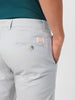 Men's Light Grey Cotton Slim Fit Casual Chinos Trousers Stretch