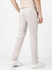 Men's Grey Cotton Slim Fit Casual Chinos Trousers