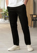 Men's Black Cotton Slim Fit Casual Chinos Trousers