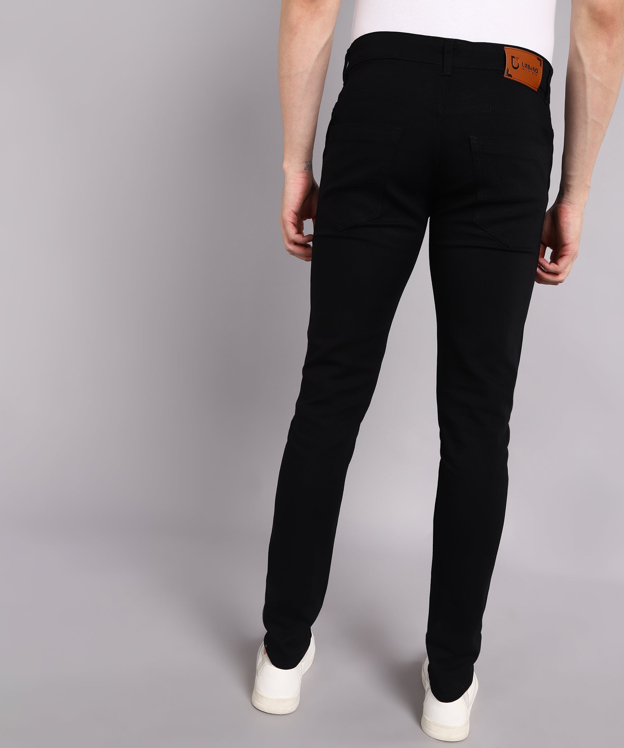 Men's Black Slim Fit Denim Jeans Stretchable